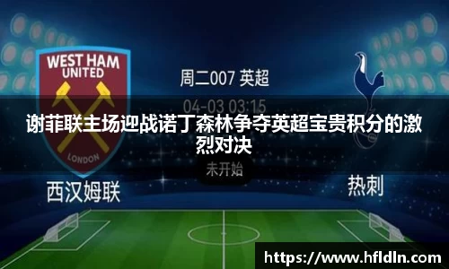 谢菲联主场迎战诺丁森林争夺英超宝贵积分的激烈对决